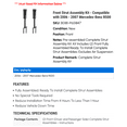 thumbnail image 2 of Front Strut Assembly Kit - Compatible with 2006 - 2007 Mercedes-Benz R500, 2 of 2