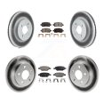thumbnail image 1 of Transit Auto Front Rear Coated Disc Brake Rotors and Ceramic Pads Kit for Car Pontiac G5 Pursuit KGT-100608, 1 of 11