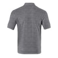 thumbnail image 5 of Mens Polo Shirt Textured Vertical Ribbed Knit Short Sleeve Tee Collared Golf Tops Fashion Casual Solid Color Shirts, #02 Light Gray, M, 5 of 6