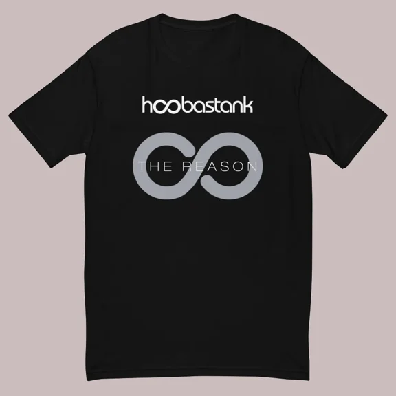 RARE Vtg Hoobastank - The Reason Song Cotton Black Full Size Unisex Shirt TR658