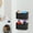 Black, variant on 2 Pack Wall Hanging Storage Bag Organizing Toilet Paper, Wall Mounted Laundry Hamper, Small Black Cotton Basket