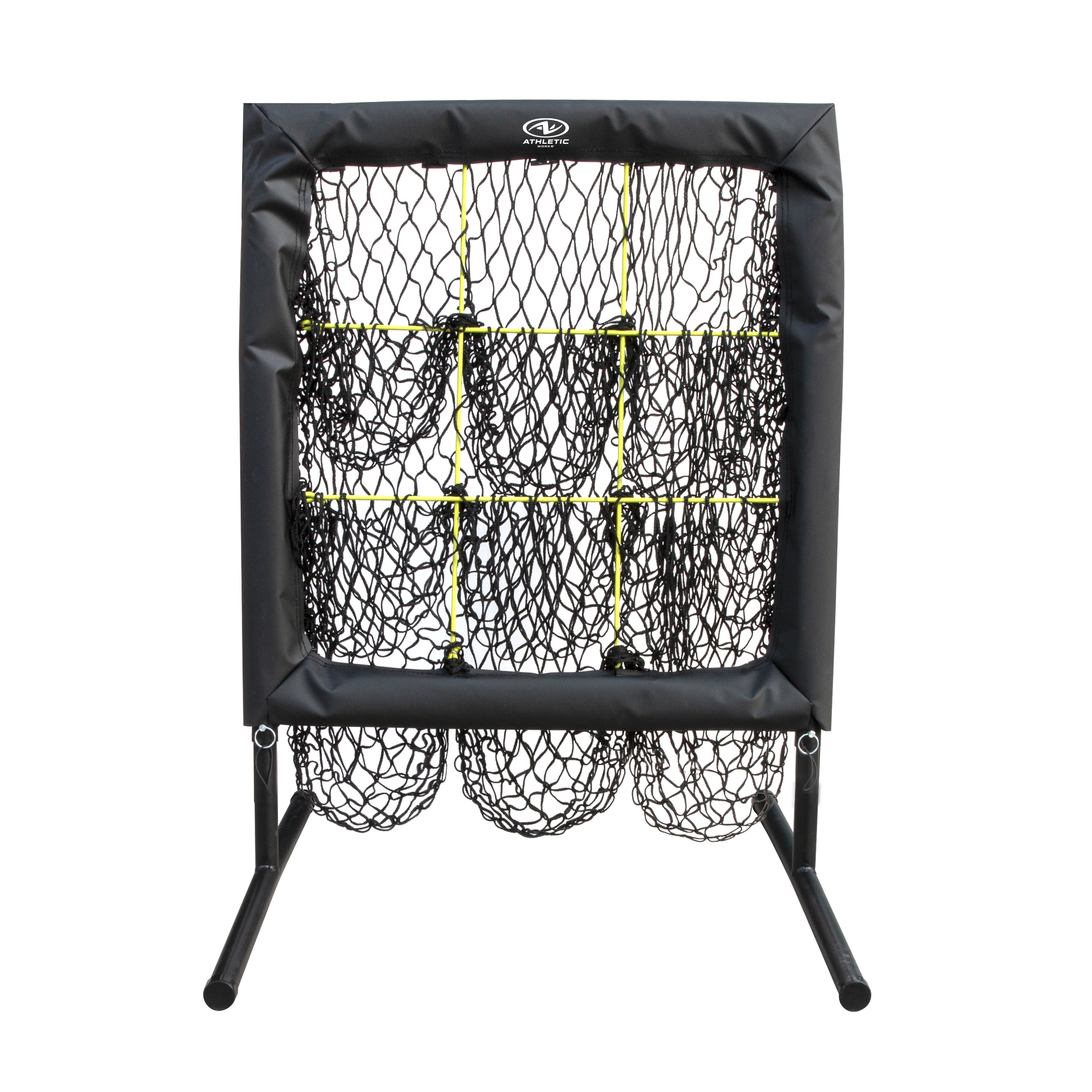 Athletic Works Adjustable Baseball Pitch Target Net – Youth & Adult Pitching Practice – 31 to 48 inch Height Adjustable Strike Zone