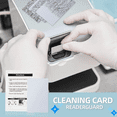 thumbnail image 4 of CR80 Cleaning Cards, Dual Side Card Reader Cleaner, POS Swipe Terminal Cleaning Cards -CR80 Card Chip Cleaner (10PCS), 4 of 7
