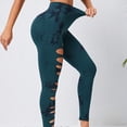 thumbnail image 4 of MKLEKYY Pantalones deportivos para mujer, mallas de compresión para mujer con material absorbente para entrenamiento, running, yoga y fitness., 4 of 4