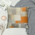 thumbnail image 2 of GOSMITH  Throw Pillow Covers Modern Home Art Decor, Pillow Cases Decorative, Abstract Oil Painting Pillowcases for Bedroom, Living Room, Cushion Couch Sofa, Beige Orange, 2 of 5
