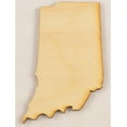 thumbnail image 1 of Indiana State Cutout Size:Small (Package of 10) Thickness:1/8" Baltic Birch Plywood, 1 of 1