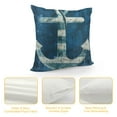 thumbnail image 4 of Heduofu Throw Pillow Covers Ocean Theme Nautical Outdoor Navy Blue Cushion Pillow Cases for Patio Couch Sofa Beach Car Home Decoration Throw Pillow White, 4 of 5