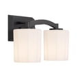 thumbnail image 4 of Matte Black Two Light Bathroom Vanity from the Whitney Collection, 4 of 5