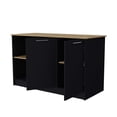thumbnail image 5 of FM FURNITURE LLC Mercury Kitchen Island with spacious Countertop, Double Door Cabinets, 5 of 6