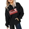 thumbnail image 2 of FAOWME Chandail à Capuchon pour Filles Manches Longues Sweat à Capuche Graphique Mignon Noir 8-9 Ans, 2 of 3
