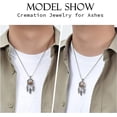 thumbnail image 4 of Hollow Dream Catcher Pet Cremation Jewelry Dreamcatcher Cremation Jewelry for Ashes Stainless Steel Paw Print Urn Locket Pendant Memorial Urn Necklace for Women for Loved Ones Keepsake Gift, 4 of 6