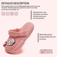 thumbnail image 2 of Hobibear Garden Clog Toddler Slip on Beach Slipper Sandals(Toddler/Little Kids/Big Kids)Pink 10.5-11.5, 2 of 7