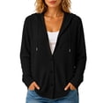 thumbnail image 3 of CHGBMOK Women's Plus Size Hooded Cardigan Lightweight Button Down Cardigan Long Sleeve Soft Knit Sweater Jacket, 3 of 8