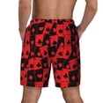thumbnail image 2 of Lsque Mens Swim Trunks Playing Cards Pattern - Bathing Suit Compression Liner - Beach Swim Shorts Swimwear - (S-3XL) - Stretch Quick Dry -Small, 2 of 9