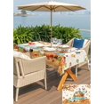 thumbnail image 4 of Outdoor Tablecloth with Umbrella Hole and Zipper, Thanksgiving Rectangle Table Cloth 60x120 Inch Waterproof Tablecloth, Retro Pumpkin Truck Maple Leaf Branch Picnic Table Cover for Patio Camping, 4 of 7