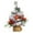 A, variant on MOQIN Mini Christmas Tree Tiny Desk Christmas Tree 8 Inch Little Table Top Christmas Tree with Linen Base & Ball Small Desktop Fake Tree for Xmas Indoor Bedroom Tabletop Decorations