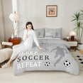 thumbnail image 4 of Castle Fairy 3-Piece Full Comforter Set with Soccer Design, 4 of 8