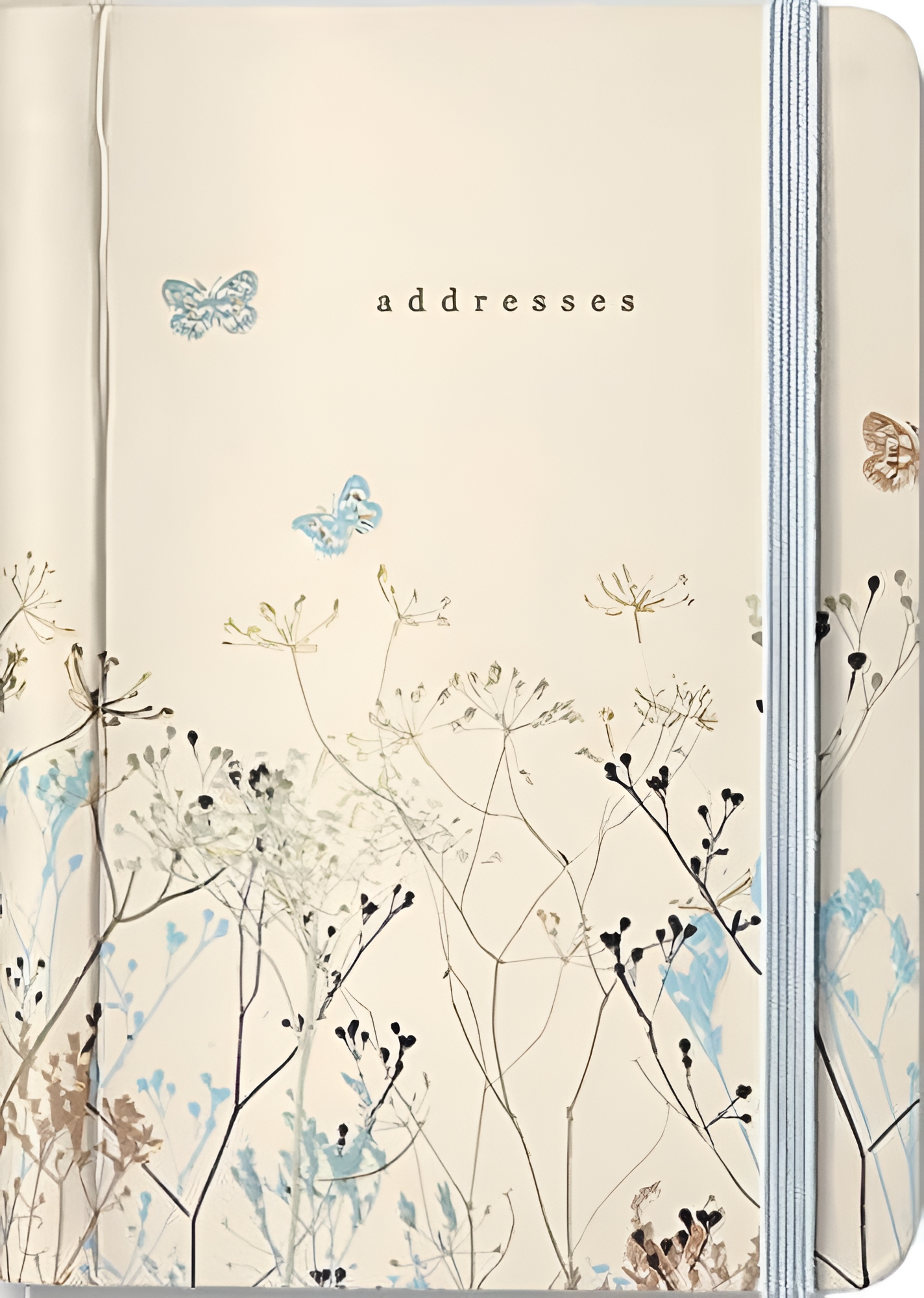Peter Pauper Press Butterflies Address Book, Beige, 160 Pages