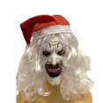 thumbnail image 3 of Disfraz de payaso aterrador de película, conjunto completo, uniforme rojo de Papá Noel para adultos, ropa de fiesta de carnaval de Halloween, juego de rol, 3 of 5