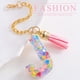 thumbnail image 1 of Llavero Con Inicial, Accesorio Para Vaso, Identificador Personalizado Para Taza, Decoración Con Lentejuelas En Forma De Corazón, Dije De Resina Epoxi, Idea De Regalo De Moda, 1 of 9