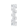 thumbnail image 3 of Rosec Jewels Lab Created Diamond Wedding Ring - Designer Full Eternity Band Ring - EF-VS Quality, 925 Sterling Silver, US 4.00, 3 of 8