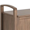 thumbnail image 4 of Simpli Home Warm Shaker Wood 44" Transitional Entryway Bench in Rustic Natural Brown, 4 of 7