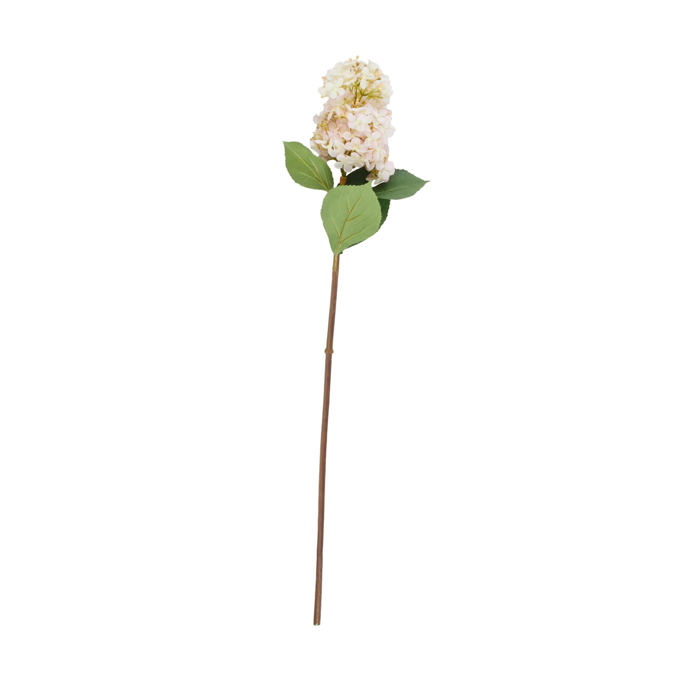 35" Plastic Floral Tall Hydrangea Artificial Flower Stem, by DecMode (8 Count)