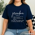 thumbnail image 5 of Grandma Definition T-Shirt, White, Natural, Navy and Black Funny Tee for Grandmothers, 5 of 10