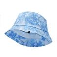 thumbnail image 3 of DALIX Tie Dye 100% Cotton Unisex Outdoor Summer Bucket Hat in Blue - Extra Large, 3 of 5
