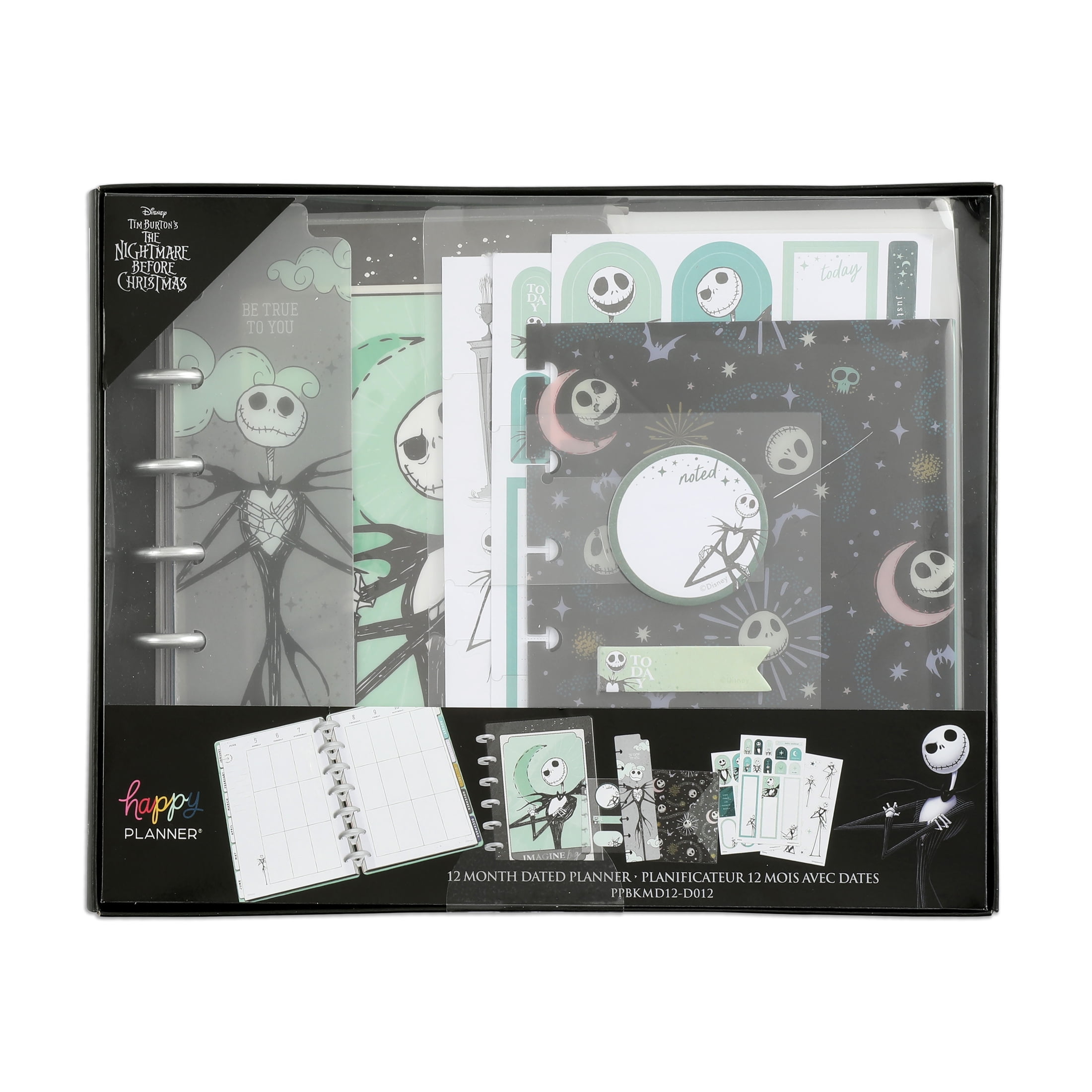 2023 Disney Nightmare Before Christmas- Mini 12 Month Planner Box Kit by  The Happy Planner - Walmart.com