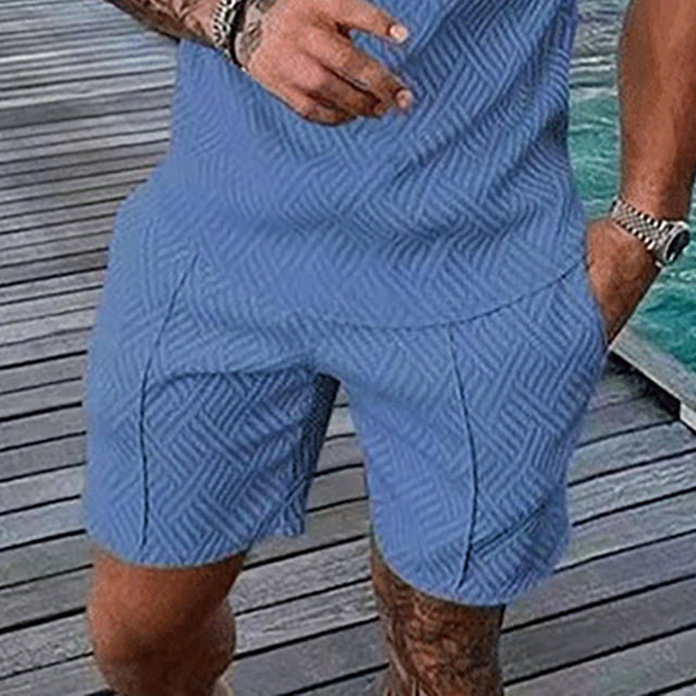 TopLLC Mens Shorts, Men pants Men's Cotton Elastic Drawstring Color Sports Pocket Shorts
