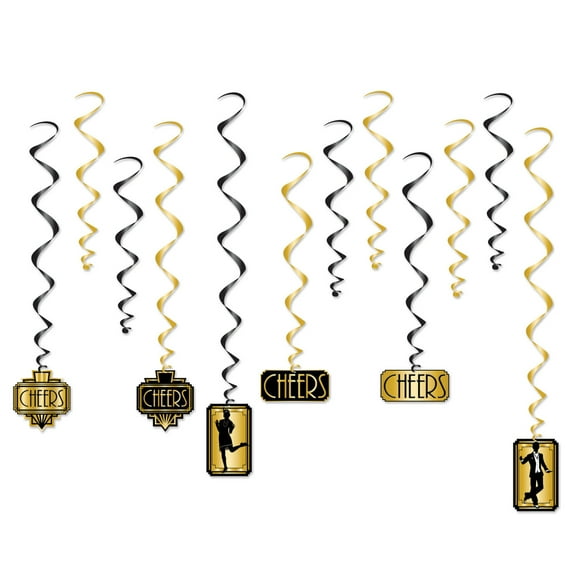 Great 20'S Whirls 17"-32"- 6 Pack(12 Per Package)