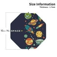 thumbnail image 3 of Disketp Space Funny Coasters,4 Pcs Leather Coasters With Holder, Perfect Housewarming Hostess Gifts,Protect Furniture From Water Marks Scratch, 3 of 9
