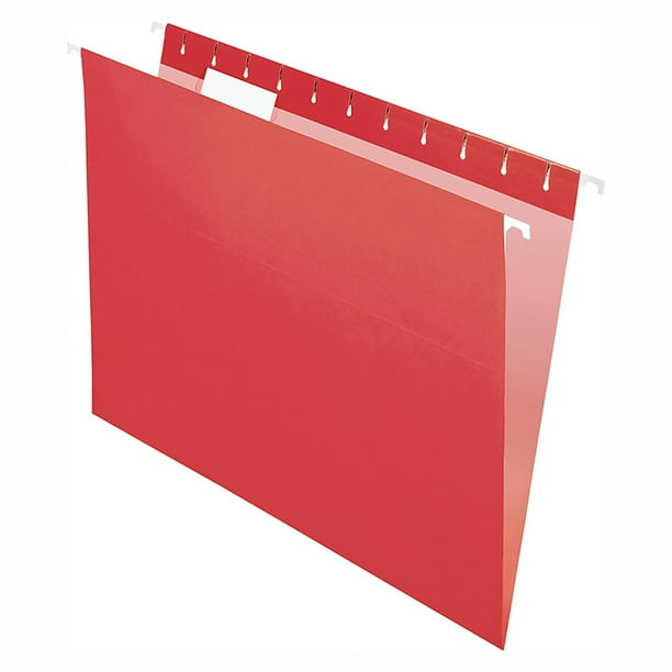 Fólder Colgante Reciclado Pendaflex Tamaño Carta Rojo C/25 Piezas