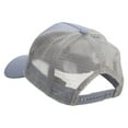 thumbnail image 3 of Letter Q with Baseball Embroidered Five Panels Prostyle Trucker Mesh Cap - Grey OSFM, 3 of 5
