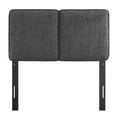 thumbnail image 4 of Lindee Boucle Fabric Twin Headboard in Slate, 4 of 8