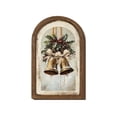 thumbnail image 2 of Christmas Wall Art Arched Framed Vintage‑Print Decor Accessory for Indoor Holiday Wall Display, 2 of 9