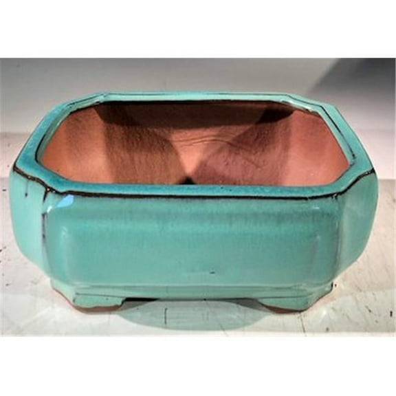 Ceramic Bonsai Pot - Professional Series, Light Blue - Rectangle
