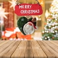 thumbnail image 4 of Xihbxyly Adorno Navideño de Madera, Letrero de Papá Noel para Colgar En La Pared, Decoración Navideña Colorida, Ideal para Interiores y Exteriores, Ligero, Fácil de Colgar, Tamaño 14 Cm., 4 of 6