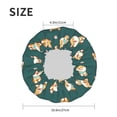 thumbnail image 6 of Kdxio Cute Shiba Print Shower Cap for Women,Elastic and Reusable,Double Waterproof Layers Bathing Hat, 6 of 9