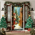 thumbnail image 4 of ToyKingdee Elastic Christmas Front Door Cover, Holiday Door Banner for Photography Background, Xmas Party Photo Booth and Home Decor, 4 of 6