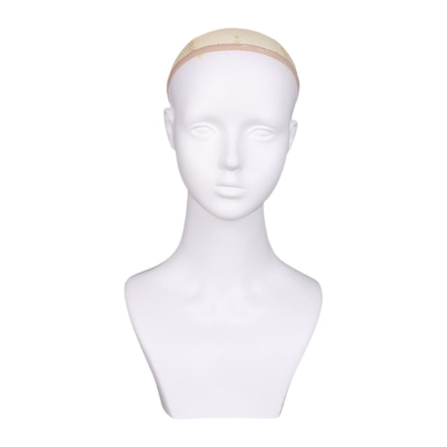 HILABEE Mannequin Display Head Shoulder Female Lifelike Size for Barber Shop Display Sca