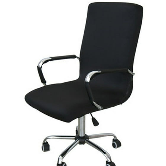 Office Computer Chair Seat Cover Side Zipper Design Arm Protector Recouvre Chaise Stretch Rotating Lift Decoration