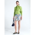 thumbnail image 2 of Free Assembly Women's and Women's Plus Cropped Crewneck Sweater with Scarf, Lightweight, Sizes XS-4X, 2 of 5