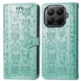 thumbnail image 4 of Funda Cartera FOXDOCK para Xiaomi 15T , Flip PU con Relieve de Gatos y Perros, Tarjetero y Soporte, 4 of 6