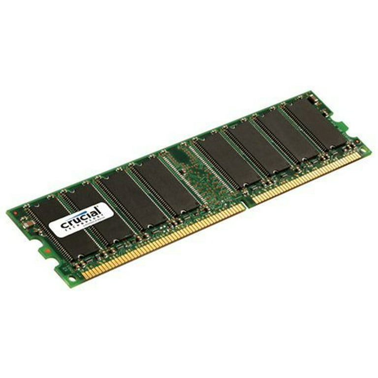 Crucial - DDR - module - 1 GB - DIMM 184-pin 400 MHz / PC3200 CL3 2.6 V - unbuffered - non-ECC - for ABIT SG-80; Gigabyte GA-8IPE1000-G - Walmart.com