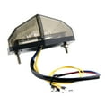 thumbnail image 1 of Luz trasera de motocicleta, lámpara de advertencia LED, luz trasera integrada, piezas de reparación fáciles de instalar, de freno trasera, lámpara de Negro, 1 of 8