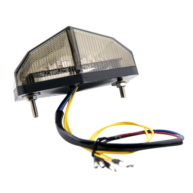 Colaxi Motorcycle Back Light Turn Signal Lamp Easily Install Stop Running Lamp Assembly Replacing Repair Parts Rear Brake Stop Light Black