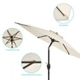 thumbnail image 5 of CHYVARY 7.5 FT Patio Outdoor Shade Table Market Umbrella with Tilt Button for Deck, Garden and Pool, Beige, 5 of 8