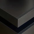 thumbnail image 3 of Nightstand Set Of 2, Wooden Night Stand With LED Lights, Modern Bedside Table With Storage Cabinet, Black, 3 of 5